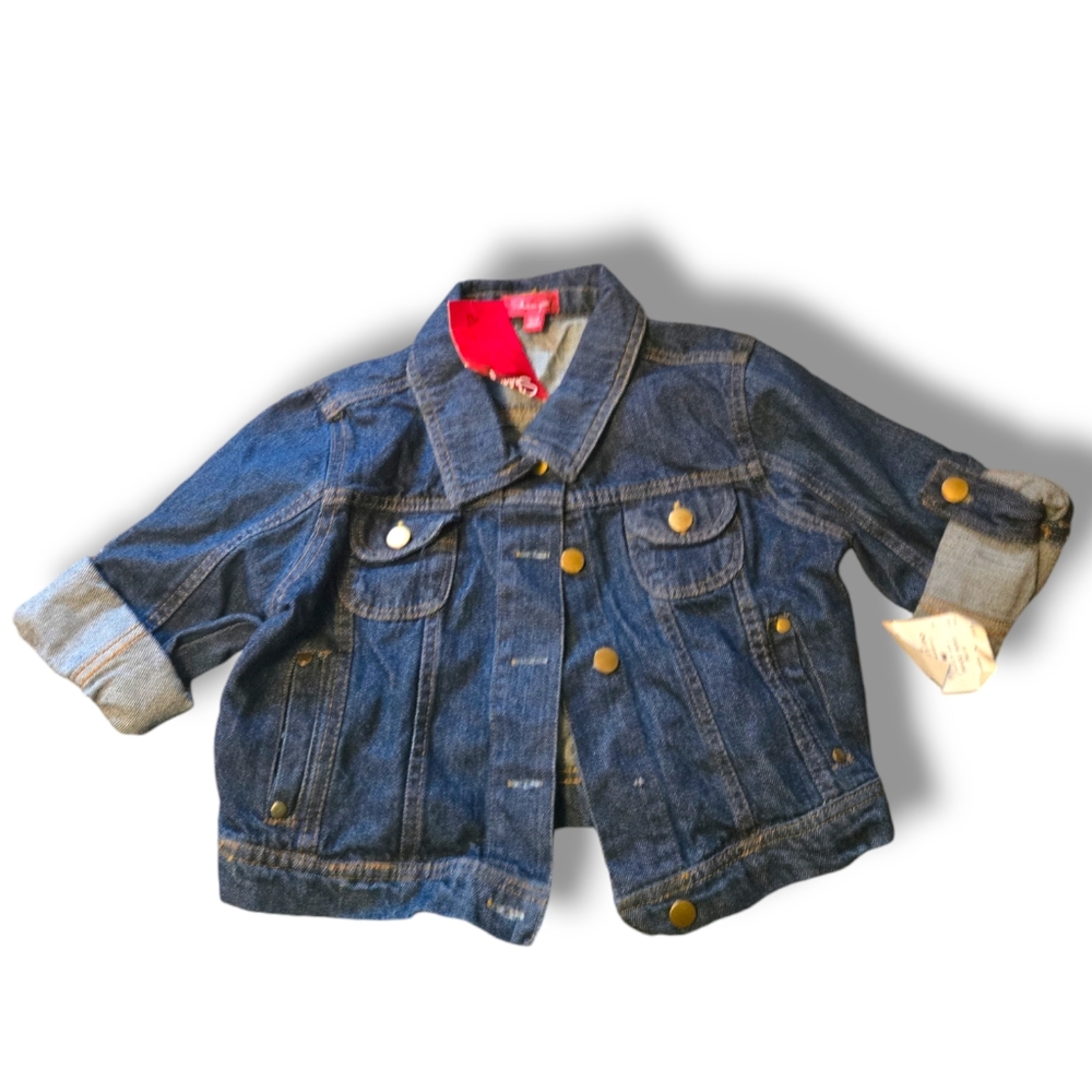 Girls cropped denim jacket shacked size 14/16